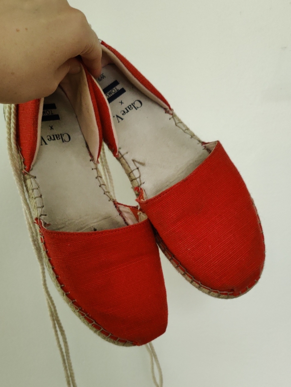 Clare V X Toms Red Espadrilles - Picture 5 of 10